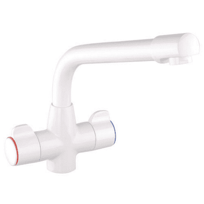 Mayfair Aspen Kitchen Tap Sink Mixer White KIT195