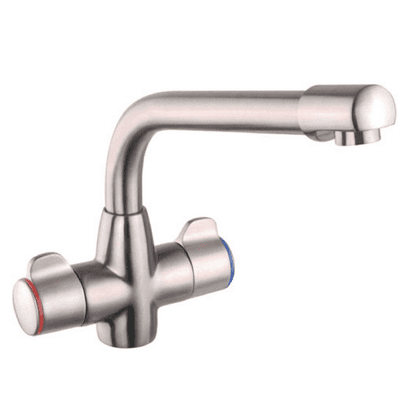 Mayfair Aspen Mono Kitchen Tap Sink Mixer Brushed Nickel Finish KIT203