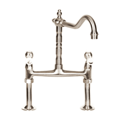 Mayfair Bordeaux Kitchen Tap Bridge Mixer Brushed Nickel KIT202