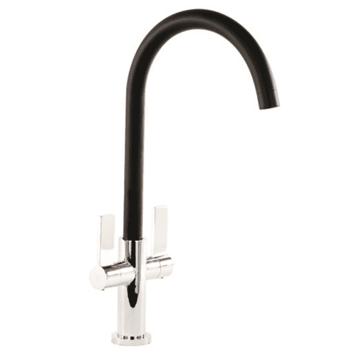 Mayfair Cadiz Kitchen Tap Sink Mixer ChromeBlack KIT020