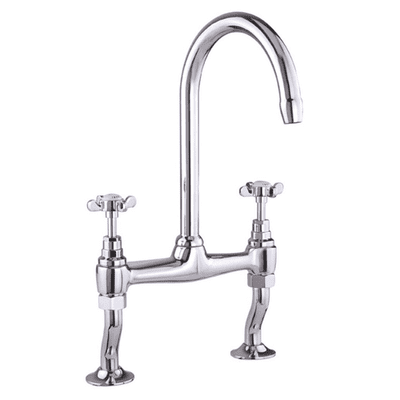 Mayfair Edwardian Kitchen Tap Bridge Sink Mixer Chrome KIT209