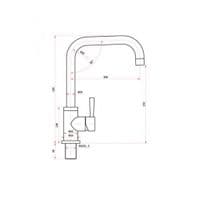 Mayfair Melo Glo  Kitchen Tap Sink Mixer Stainless Steel KIT177