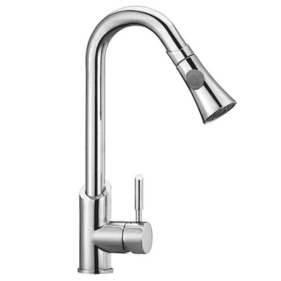 Mayfair Porto Kitchen Tap Sink Mixer With Pull Out Nozzle Chrome KIT265