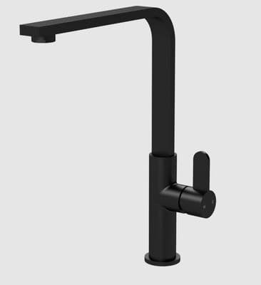 Nuie Churni Mono Single Lever Matte Black Kitchen Tap KCH405SL