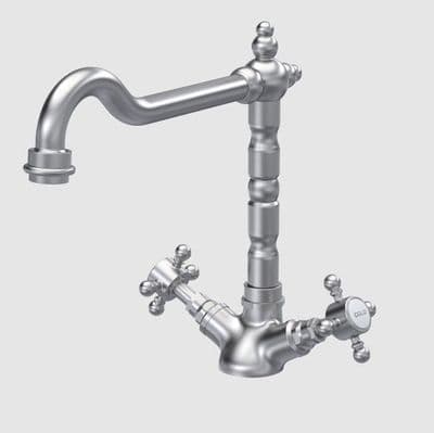 Nuie French Classic Mono Sink Mixer Kitchen Tap Brushed Nickel KB605