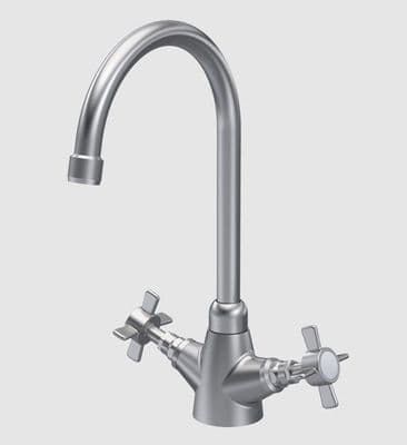 Nuie Traditional Mono Sink Mixer Kitchen Tap Brushed Nickel KB603