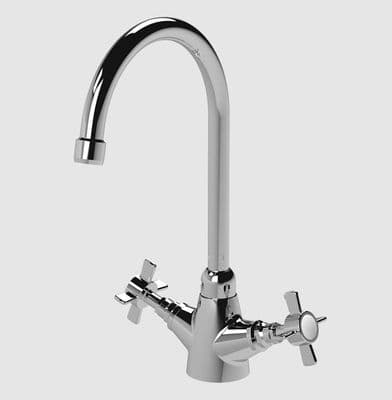 Nuie Traditional Mono Sink Mixer Kitchen Tap Chrome KB303