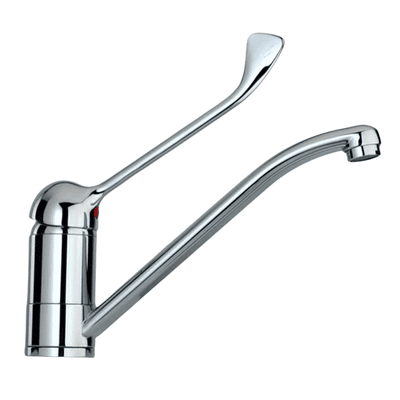 Paini Contemporary Creta Long Single Lever Sink Mono Tap Chrome 42CR573LN