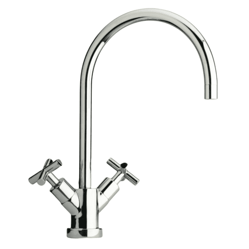 Paini Contemporary One Tap Hole Monobloc Cross Lever Tap Brushed 64PW572OCUK