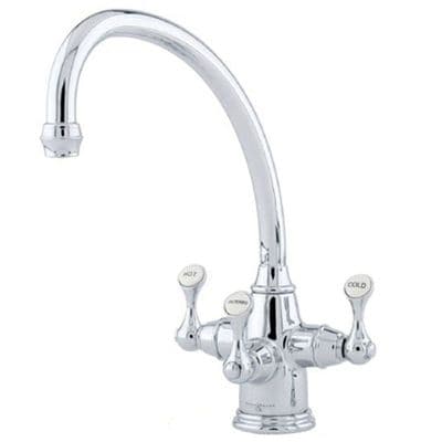Perrin & Rowe Etruscan Chrome Monobloc with Cold Filter and Lever Handles 1420CP