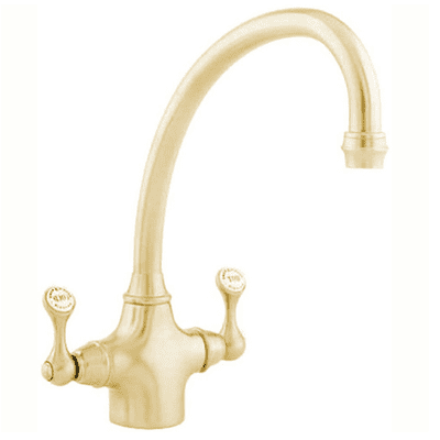 Perrin & Rowe Etruscan Monobloc Mixer Kitchen Tap With Lever Handles Gold 4320IG