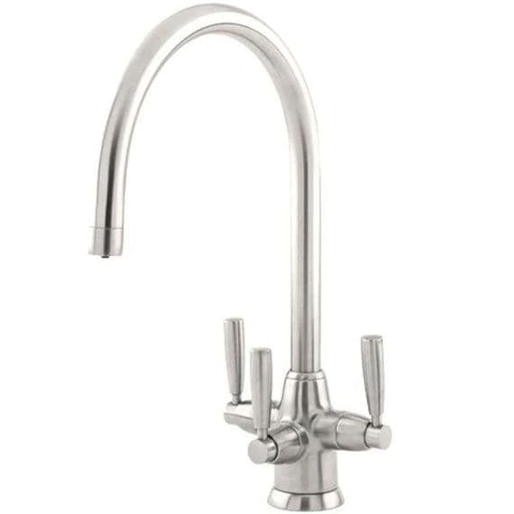 Perrin & Rowe Metis Pewter Monobloc with Cold Filter and Lever Handles 1480PF