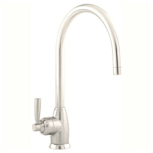 Perrin & Rowe Mimas Single Lever Monobloc Mixer Kitchen Tap With Swivel C Spout Nickel 4841NI