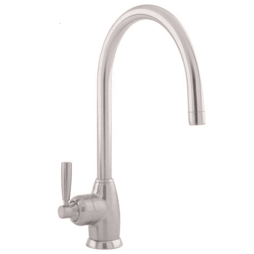 Perrin & Rowe Mimas Single Lever Monobloc Mixer Kitchen Tap With Swivel C Spout Pewter 4841PF