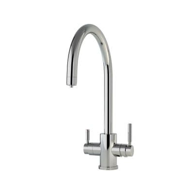 Perrin & Rowe Phoenix 3 in 1 Instant Hot Sink Mixer with ' C ' Spout Chrome 1912CP