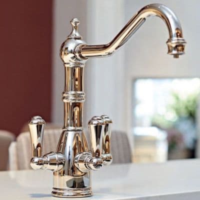 Perrin & Rowe Picardie Polished Nickel Monobloc with Cold Filter and Lever Handles 1475NI