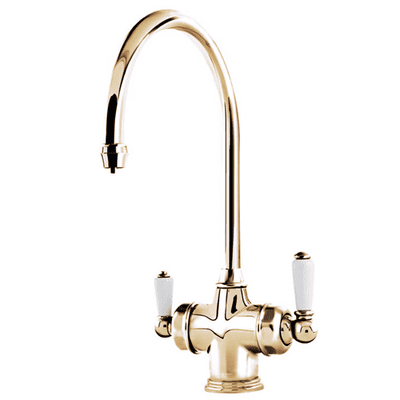 Perrin & Rowe Polaris 3 in 1 Instant Hot Kitchen Tap Sink Mixer Gold 1937IG