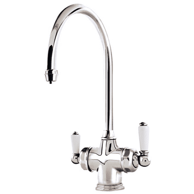Perrin & Rowe Polaris 3 in 1 Instant Hot Sink Mixer Kitchen Tap Polished Nickel 1937NI