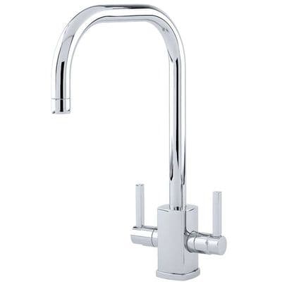 Perrin & Rowe Rubiq Nickel Monobloc Mixer ‘U’ Spout with Lever Handles 4210NI