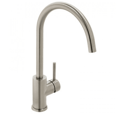 Vado Bahr Mono Sink Mixer Kitchen Tap With Swivel Spout Brushed Stainless Steel CUC-1008-S/S