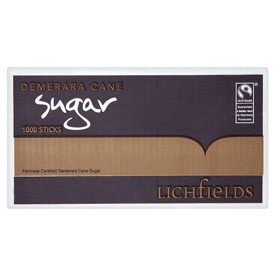 Fairtrade Demerara Cane Sugar - BulkPortions- 1000 sticks