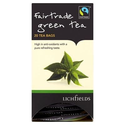 FAIRTRADE - Lichfields Green Tea teabags - bulk portions sachets online