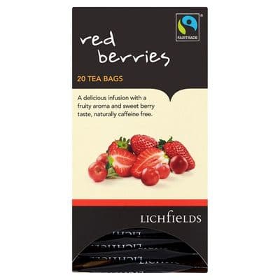 FAIRTRADE - Lichfields Red Berry teabags - bulk portions sachets online
