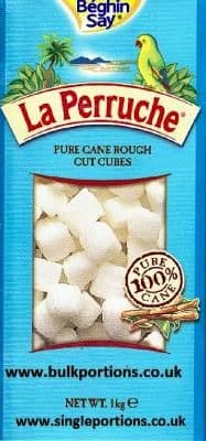 La Perruche - pure cane - white - rough cut cubes - BULK PORTIONS