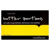 Lichfields Pure Butter - Foil Wrapped 6.2g  SinglePortions
