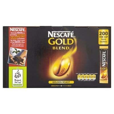 Nescafe - Gold Blend - Coffee - BULK BOX - 200 sticks