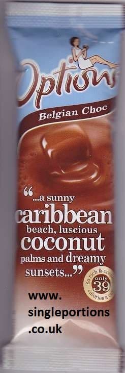 Options - caribbean coconut - single portion sachets online