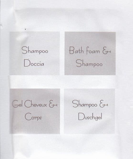 Shampoo & Bath Foam sachet