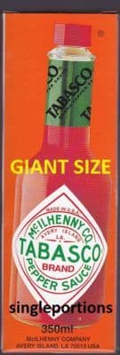 Tabasco - RARE giant catering size mega multi portion LQQK - BULK PORTIONS