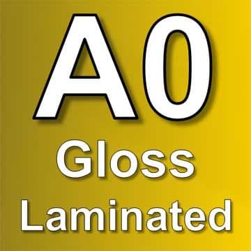 A0 Poster Printing with Gloss Laminating