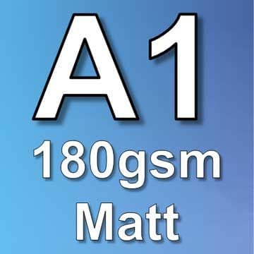 A1 Poster Printing - 180gsm Matt