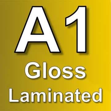 A1 Poster Printing with Gloss Laminating
