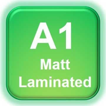 A1 Poster Printing with Matt Laminating
