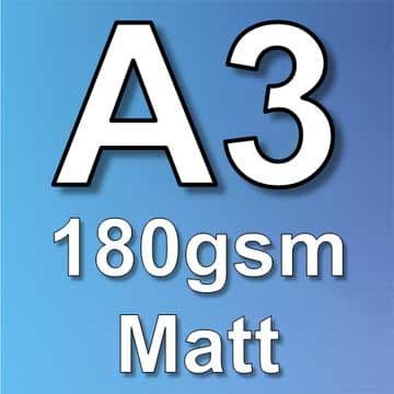 A3 Poster Printing - 180gsm Matt