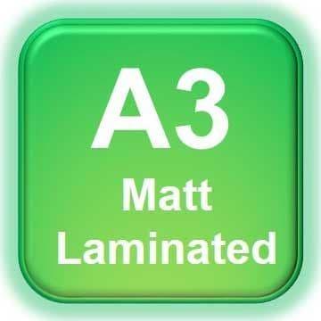 A3 Poster Printing with Matt Laminating