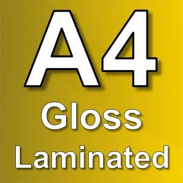 A4 Poster Printing with Gloss Laminating