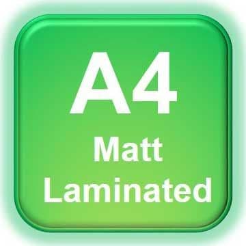 A4 Poster Printing with Matt Laminating