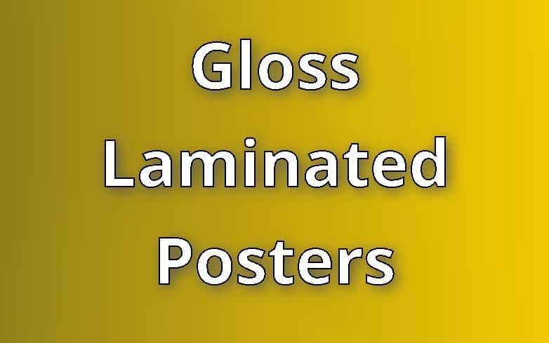 Gloss Laminated Poster Printing