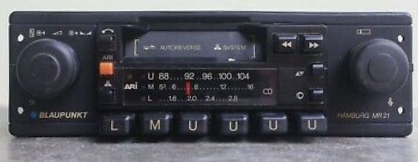 (81-84) BLAUPUNKT MR 21 4xSTEREO FM RADIO CASSETTE PORSCHE MERCEDES FERRARI ROLLS ASTON