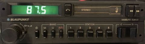 (84) BLAUPUNKT HAMBURG SQM23 Stereo Radio cassette MINT WARRANTY PORSCHE MERCEDES FERRARI