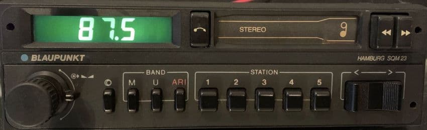 (84) BLAUPUNKT HAMBURG SQM23 Stereo Radio cassette MINT WARRANTY PORSCHE MERCEDES FERRARI