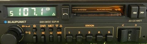 (85-86) BLAUPUNKT SAN DIEGO SQR 48 US Radio Cassette PORSCHE FERRARI ROLLS