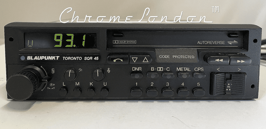(85-88) BLAUPUNKT TORONTO SQR 45 Stereo Radio Cassette *MINT-WARRANTY* PORSCHE ASTON MARTIN