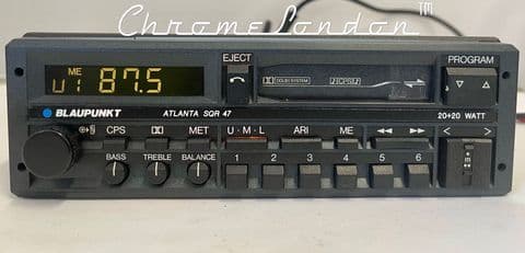 (86-88) BLAUPUNKT ATLANTA SQR 47 Stereo Radio Cassette *MINT-WARRANTY* PORSCHE FERRARI ASTON BMW