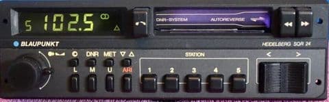 (86-89) BLAUPUNKT HEIDELBERG SQR24 Stereo Radio Cassette +MP3 WARRANTY PORSCHE BMW MERCEDES ROLLS