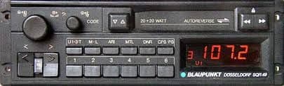 (88-91) BLAUPUNKT DUSSELDORF SQR 49 Radio Cassette PORSCHE MASERATI FERRARI ROLLS
